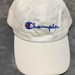 Vintage White Champion Dad Hat